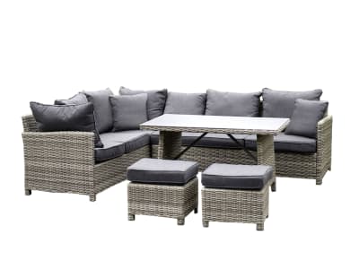 HOME DELUXE Rattan Lounge BAHIA Sitzgruppe Gerätehaus, Metallgerätehaus HOME DELUXE Rattan Lounge BAHIA Sitzgruppe Gerätehaus, Metallgerätehaus