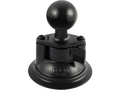 RAM® MOUNTS Saugnapf "Twist-Lock™" mit C-Kugel 38,1 mm/1,5", 1-fach, mit Basisplatte "Diamond", RAM-224U