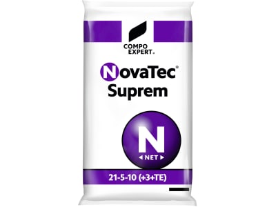 COMPO EXPERT NovaTec® suprem NPK-Dünger mit Magnesium und Schwefel N-P2O5-K2O(+MgO+S) 21-5-10(+3+6) mit Nitrifikationshemmstoff 3,4-Dimethyl-1H-pyrazolphosphat (DMPP) mit Bor, Eisen, Zink 25 kg Sack Granulat COMPO EXPERT NovaTec® suprem NPK-Dünger mit Magnesium und Schwefel N-P2O5-K2O(+MgO+S) 21-5-10(+3+6) mit Nitrifikationshemmstoff 3,4-Dimethyl-1H-pyrazolphosphat (DMPP) mit Bor, Eisen, Zink 25 kg Sack Granulat