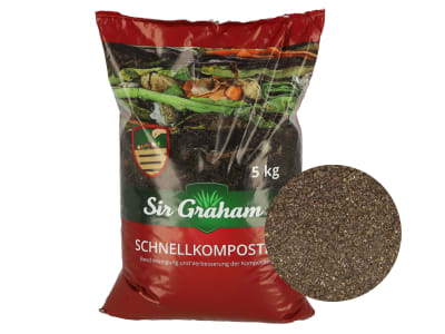 Sir Graham Schnellkomposter Organisch – mineralischer NPK-Dünger (3+1+1) 5 kg Sack Sir Graham Schnellkomposter Organisch – mineralischer NPK-Dünger (3+1+1) 5 kg Sack