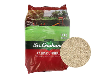 Sir Graham Rasendünger Aktiv Mineralischer NPK (S)-Dünger, 21+6+12(+11) mit Sofortwirkung 15 kg Sack ausreichend für ca.500 m² Sir Graham Rasendünger Aktiv Mineralischer NPK (S)-Dünger, 21+6+12(+11) mit Sofortwirkung 15 kg Sack ausreichend für ca.500 m²