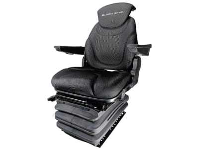 BLACK STAR Traktorsitz "BS 1232 A TT" mit Drehadapter 30° links/rechts, luftgefedert, Stoff Black Matrix, schwarz BLACK STAR Traktorsitz "BS 1232 A TT" mit Drehadapter 30° links/rechts, luftgefedert, Stoff Black Matrix, schwarz