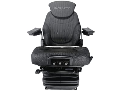 BLACK STAR Traktorsitz "BS 1512 A TT" mit Sitzkissentiefen- und -neigungseinstellung, Drehadapter 30° links/rechts, luftgefedert, Stoff Black Matrix, schwarz BLACK STAR Traktorsitz "BS 1512 A TT" mit Sitzkissentiefen- und -neigungseinstellung, Drehadapter 30° links/rechts, luftgefedert, Stoff Black Matrix, schwarz