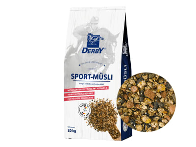 DERBY® Sport-Müsli haferfrei und nährstoffreich für Sportpferde 20 kg Sack DERBY® Sport-Müsli haferfrei und nährstoffreich für Sportpferde 20 kg Sack