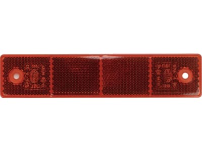 Hella® Rückstrahler rechteckig, rot, 180 x 40 x 6,5 mm, geschraubt; mit Bohrung; senkrecht, 8RA 002 023-001 Hella® Rückstrahler rechteckig, rot, 180 x 40 x 6,5 mm, geschraubt; mit Bohrung; senkrecht, 8RA 002 023-001