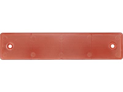 Hella® Rückstrahler rechteckig, rot, 180 x 40 x 6,5 mm, geschraubt; mit Bohrung; senkrecht, 8RA 002 023-001 Hella® Rückstrahler rechteckig, rot, 180 x 40 x 6,5 mm, geschraubt; mit Bohrung; senkrecht, 8RA 002 023-001