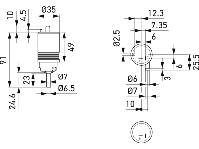 Hella® Waschwasserpumpe Ø 35 mm für Scheibenwischanlage, 8TW 004 223-031 Hella® Waschwasserpumpe Ø 35 mm für Scheibenwischanlage, 8TW 004 223-031