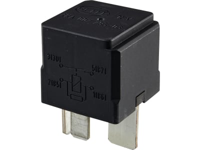 Hella® Relais 12 V, Hochleistungs-Schließer, ohne Halter, 4-polig, Flachsteckanschluss, 4RA 007 793-031 Hella® Relais 12 V, Hochleistungs-Schließer, ohne Halter, 4-polig, Flachsteckanschluss, 4RA 007 793-031