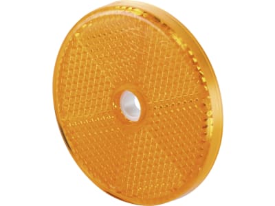 Hella® Rückstrahler rund, gelb, Ø 60 mm, geschraubt, 8RA 002 014-251 Hella® Rückstrahler rund, gelb, Ø 60 mm, geschraubt, 8RA 002 014-251