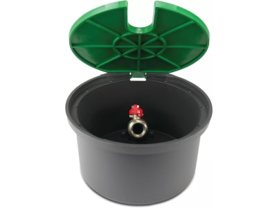 Rain Bird Ventilkasten rund mit Kugelhahn VBA17186 mit eingebautem ¾" Ventil Rain Bird Ventilkasten rund mit Kugelhahn VBA17186 mit eingebautem ¾" Ventil