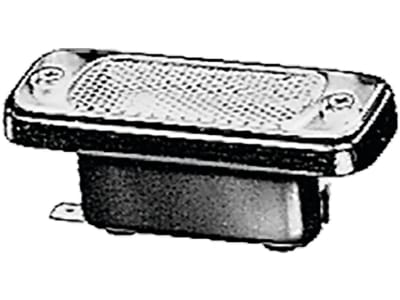 Hella® Kennzeichenleuchte hinten oben/unten, C5W, schwarz, quadratisch, 82 x 33 x 32 mm, 2KA 003 738-057 Hella® Kennzeichenleuchte hinten oben/unten, C5W, schwarz, quadratisch, 82 x 33 x 32 mm, 2KA 003 738-057