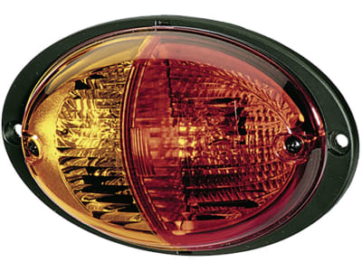 Hella® Schlussleuchte oval, rechts, 140 x 98 x 75 mm, P21W; P21W / 5W, Schlusslicht; Bremslicht; Blinklicht, 2SD 343 130-167