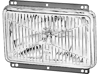 Hella® Scheinwerfereinsatz Halogen H4, quadratisch, 12 V, für Hauptscheinwerfer, mit Abblendlicht; Fernlicht, 1AB 996 155-007 Hella® Scheinwerfereinsatz Halogen H4, quadratisch, 12 V, für Hauptscheinwerfer, mit Abblendlicht; Fernlicht, 1AB 996 155-007