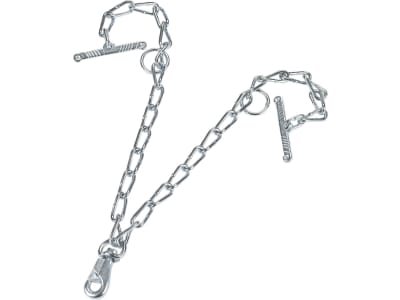 KERBL Kettenteil 6 x 700 mm zweiteilig für Rinderanbindung, zweiteilig, mit Karabiner und Knebel, 12505 KERBL Kettenteil 6 x 700 mm zweiteilig für Rinderanbindung, zweiteilig, mit Karabiner und Knebel, 12505