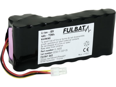 FULBAT® Ersatzakku "FL-HU03" 18 V/4,0 Ah für Husqvarna Automower 430 X, 440, 450 X ,550 FULBAT® Ersatzakku "FL-HU03" 18 V/4,0 Ah für Husqvarna Automower 430 X, 440, 450 X ,550
