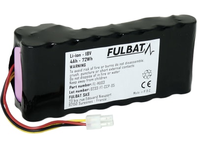 FULBAT® Ersatzakku "FL-HU03" 18 V/4,0 Ah für Husqvarna Automower 430 X, 440, 450 X ,550