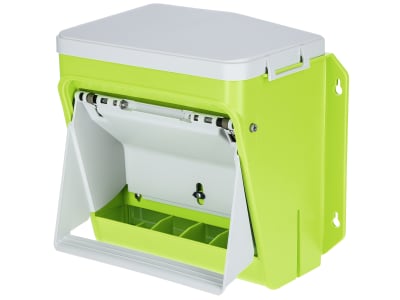 SmartCoop Futterautomat 7,5 kg Kunststoff, grün; grau mit Trittklappe, 70660