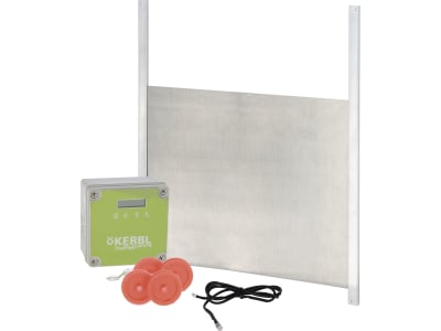 KERBL Hühnerklappe 430 x 400 mm inkl. Steuerung und Führungsschienen für Geflügelställe, 70545 KERBL Hühnerklappe 430 x 400 mm inkl. Steuerung und Führungsschienen für Geflügelställe, 70545