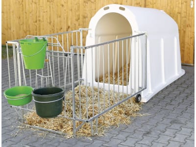 KERBL Kälberiglu "CalfHouse PE UV+" für 1 Kalb, mit leichter Umzäunung, 14566