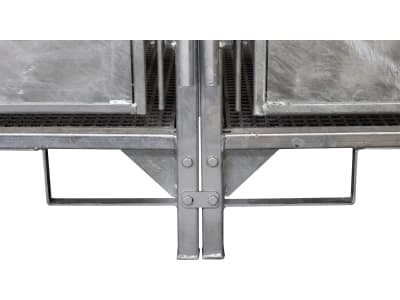 KERBL Kälberbox groß, zweifach mit 2 Liegeplätzen, B x H x T innen 100 x 106 x 160 cm, 14615