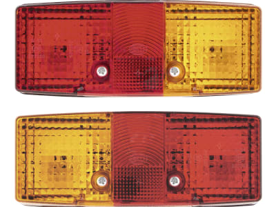 Hella® Schlussleuchte eckig, links/rechts, 158 x 64 x 51 mm, P21W; R10W, E12 4038; E12 6072; E12 7098, Schlusslicht; Bremslicht; Blinklicht; Kennzeichenlicht