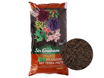 Sir Graham Bio-Pflanzerde 50 l Sack mit Terra Preta Sir Graham Bio-Pflanzerde 50 l Sack mit Terra Preta