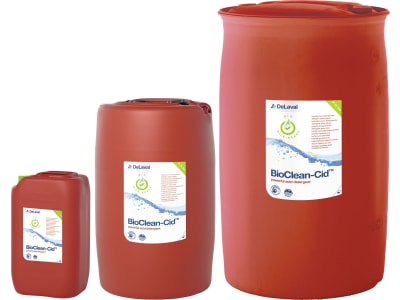 DeLaval Melkmaschinenreiniger "BioClean Cid™" sauer, flüssig, chlorfrei DeLaval Melkmaschinenreiniger "BioClean Cid™" sauer, flüssig, chlorfrei