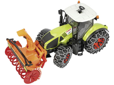 Bruder® Modell "Claas Traktor Axion 950" mit Schneeketten und Schneefräse 1:16, 03017