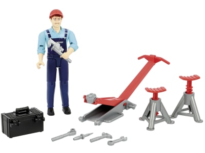 Bruder® Arbeitermodell "Mechaniker mit Zubehör", 62100 Bruder® Arbeitermodell "Mechaniker mit Zubehör", 62100
