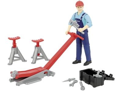 Bruder® Arbeitermodell "Mechaniker mit Zubehör", 62100 Bruder® Arbeitermodell "Mechaniker mit Zubehör", 62100