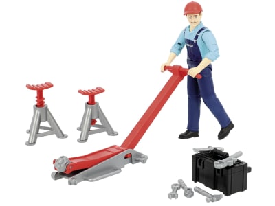 Bruder® Arbeitermodell "Mechaniker mit Zubehör", 62100 Bruder® Arbeitermodell "Mechaniker mit Zubehör", 62100
