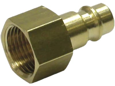 Druckluftstecker R 3/8" IG mit Ventilart einseitig absperrend