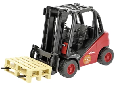 Bruder® Modell "Linde Gabelstapler H30D" mit Anhängerkupplung und 2 Paletten 1:16, 02511 Bruder® Modell "Linde Gabelstapler H30D" mit Anhängerkupplung und 2 Paletten 1:16, 02511