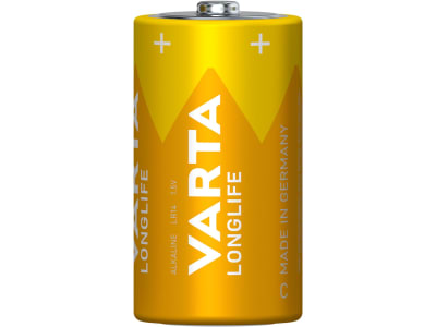 VARTA Batterie Alkaline Longlife C; LR14 1,5 V/1.500 mAh, 6 St. Folie, 