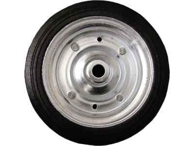 TRAILER POOL Ersatzrad Vollgummi 200x50 Felge Stahlblech, Achse 20 x 60 mm, für Stützrad, 016 013 011 TRAILER POOL Ersatzrad Vollgummi 200x50 Felge Stahlblech, Achse 20 x 60 mm, für Stützrad, 016 013 011
