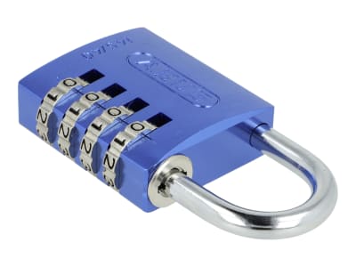 ABUS Zahlenschloss 145 color 145/40 Color Rainbow Kofferschloss, Spindschloss, Aluminium-Vorhängeschloss, individuell einstellbarer Zahlencode, Level 3