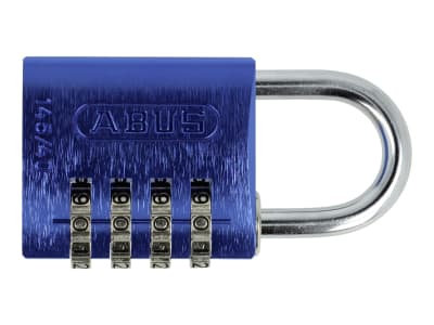 ABUS Zahlenschloss 145 color 145/40 Color Rainbow Kofferschloss, Spindschloss, Aluminium-Vorhängeschloss, individuell einstellbarer Zahlencode, Level 3