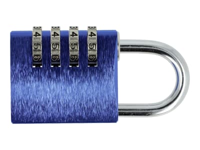 ABUS Zahlenschloss 145 color 145/40 Color Rainbow Kofferschloss, Spindschloss, Aluminium-Vorhängeschloss, individuell einstellbarer Zahlencode, Level 3
