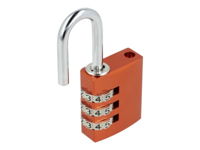 ABUS Zahlenschloss 145 color 145/30 Color Rainbow Kofferschloss, Spindschloss, Aluminium-Vorhängeschloss, individuell einstellbarer Zahlencode, Level 3
