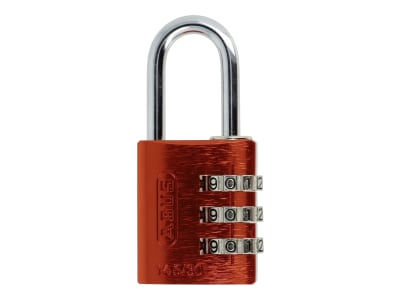 ABUS Zahlenschloss 145 color 145/30 Color Rainbow Kofferschloss, Spindschloss, Aluminium-Vorhängeschloss, individuell einstellbarer Zahlencode, Level 3