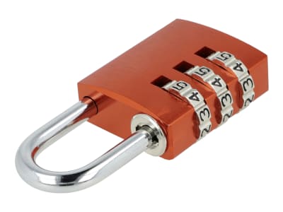 ABUS Zahlenschloss 145 color 145/30 Color Rainbow Kofferschloss, Spindschloss, Aluminium-Vorhängeschloss, individuell einstellbarer Zahlencode, Level 3