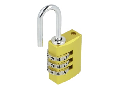ABUS Zahlenschloss 145 color 145/20 Color Rainbow Kofferschloss, Spindschloss, Aluminium-Vorhängeschloss, individuell einstellbarer Zahlencode, Level 3