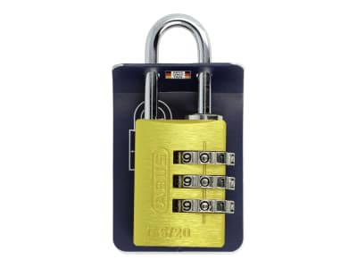 ABUS Zahlenschloss 145 color 145/20 Color Rainbow Kofferschloss, Spindschloss, Aluminium-Vorhängeschloss, individuell einstellbarer Zahlencode, Level 3