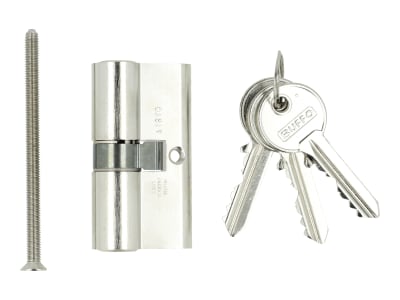 ABUS Buffo Türzylinder 30/30 PZ-Schloss, Profilzylinder, Schließzylinder mit 3 Schlüsseln