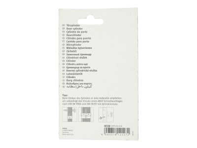 ABUS Buffo Türzylinder 30/30 PZ-Schloss, Profilzylinder, Schließzylinder mit 3 Schlüsseln