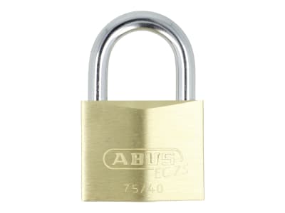 ABUS Vorhangschloss 75 75/40 Torschloss, Kellerschloss, wetterfest, Messingschloss, gehärteter Stahlbügel, ABUS-Sicherheitslevel 6