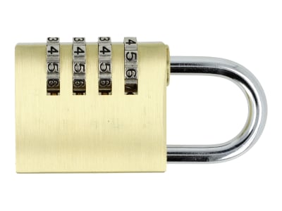 ABUS Zahlenschloss 165/40 Messing-Vorhängeschloss, Zahlencode, Kofferschloss / Spindschloss