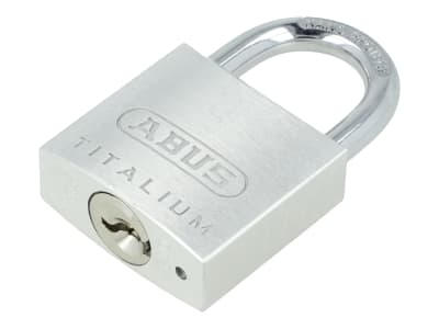 ABUS Vorhangschloss Titalium 64TI/40 Torschloss, Spezial-Aluminium, gehärteter Stahlbügel, ABUS-Sicherheitslevel 6