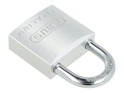ABUS Vorhangschloss Titalium 64TI/40 Torschloss, Spezial-Aluminium, gehärteter Stahlbügel, ABUS-Sicherheitslevel 6