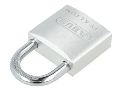 ABUS Vorhangschloss Titalium 64TI/40 Torschloss, Spezial-Aluminium, gehärteter Stahlbügel, ABUS-Sicherheitslevel 6